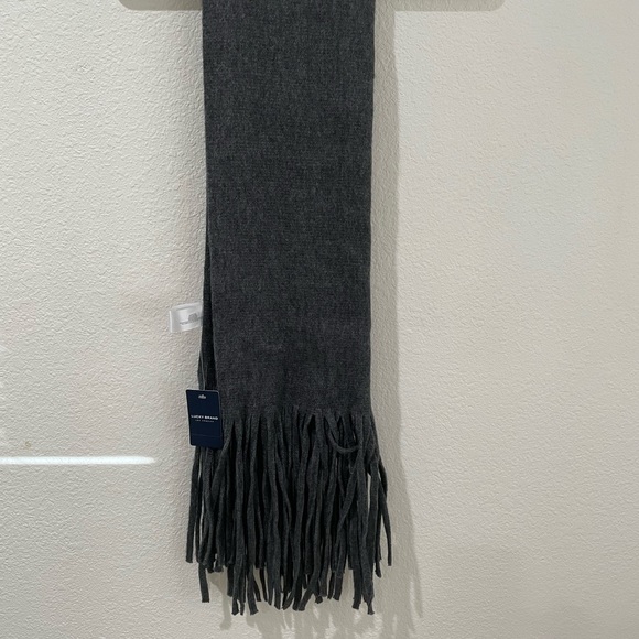 NWT Lucky Brand Solid Brushed Scarf Dark Gray - Picture 3 of 8